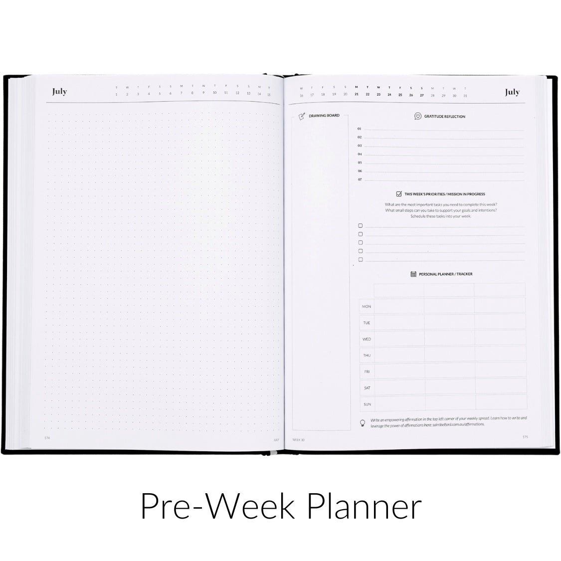 Curation 2025 Diary Planner (Large/A4) Best Weekly A4 Planner Saint