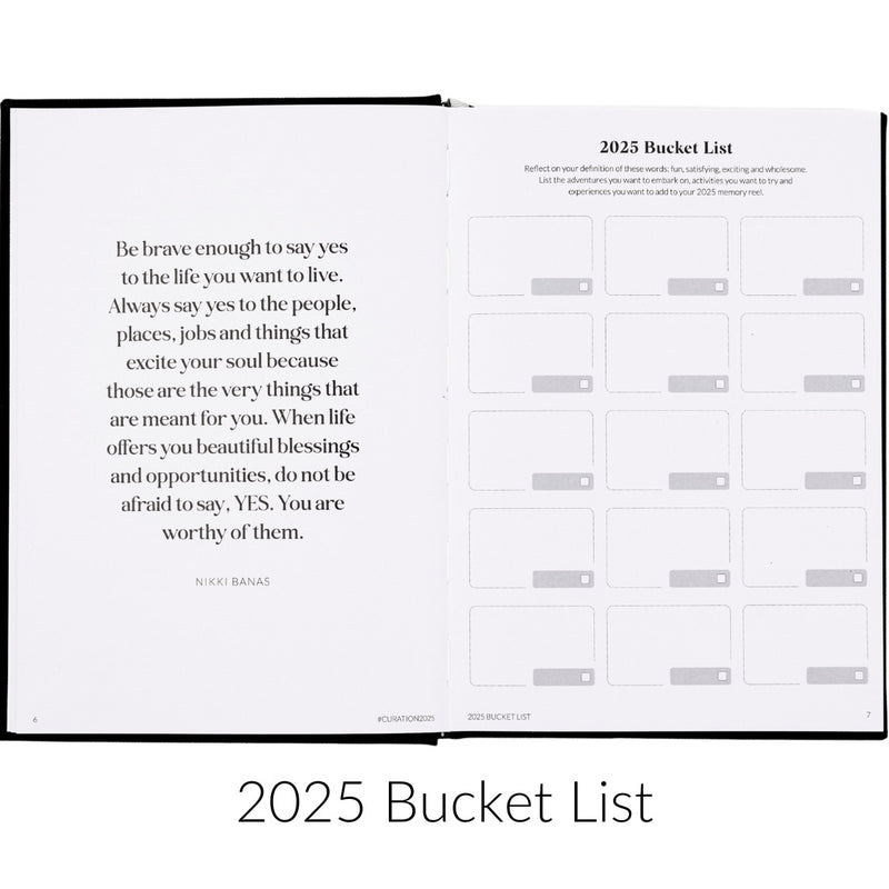 Curation 2025 Diary Planner (Original) Best Weekly A5 Planner Saint