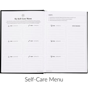 Curation 2025 Planner Inside Pages - Self-Care Menu