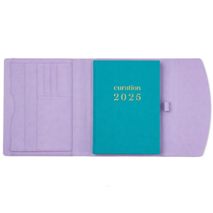 Compendium Large Lilac with Curation 2025 Planner large inside