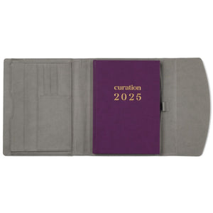 Compendium Large Retro Grey with Curation 2025 Planner large inside