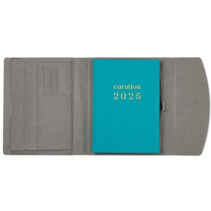 Compendium Large Retro Grey with Curation 2025 Planner large inside